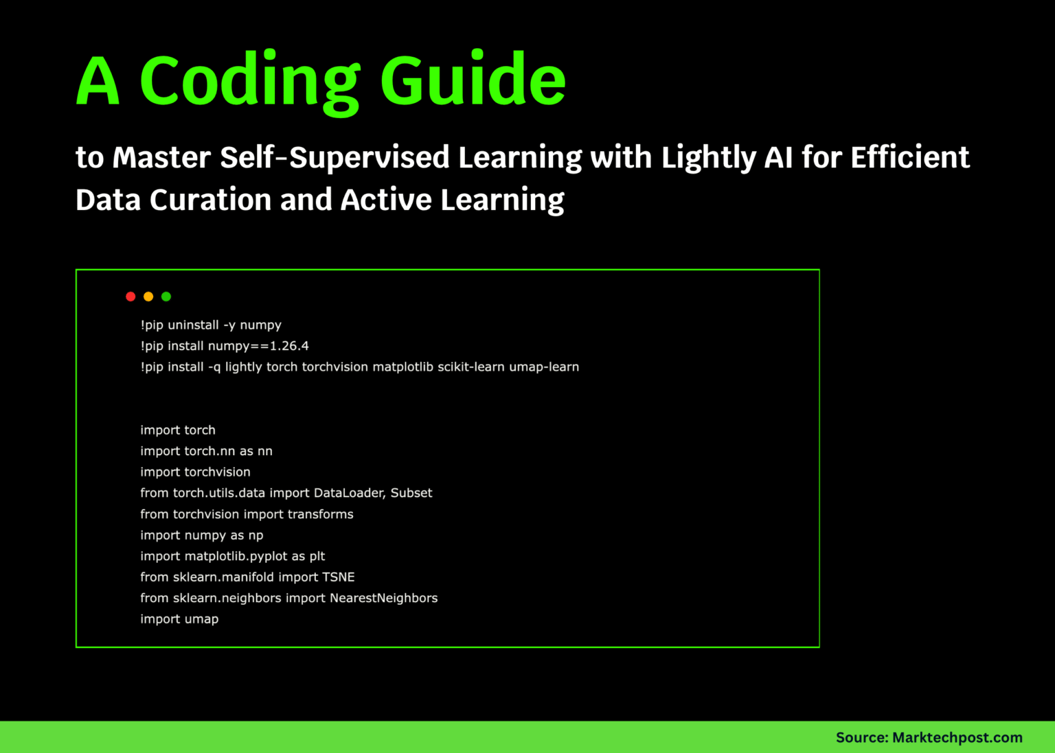 A Coding Guide to Master Self-Supervised Learning with Lightly AI for Efficient Data Curation and Active Learning