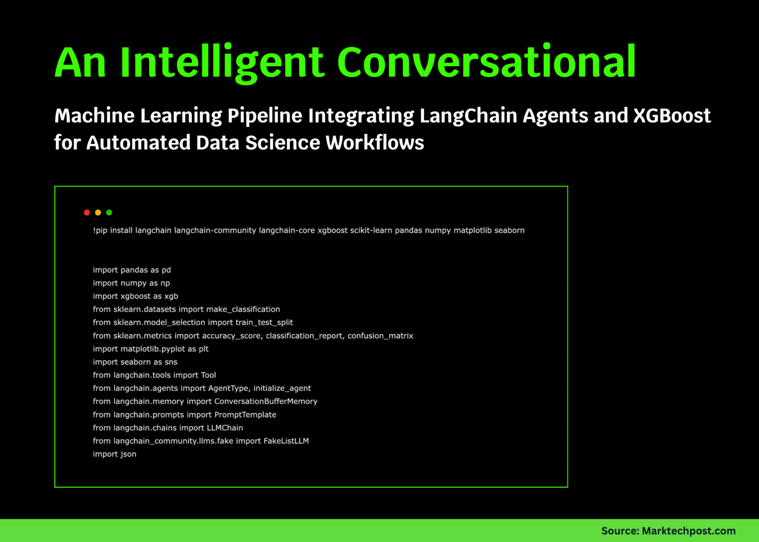 An Intelligent Conversational Machine Learning Pipeline Integrating LangChain Agents and XGBoost for Automated Data Science Workflows