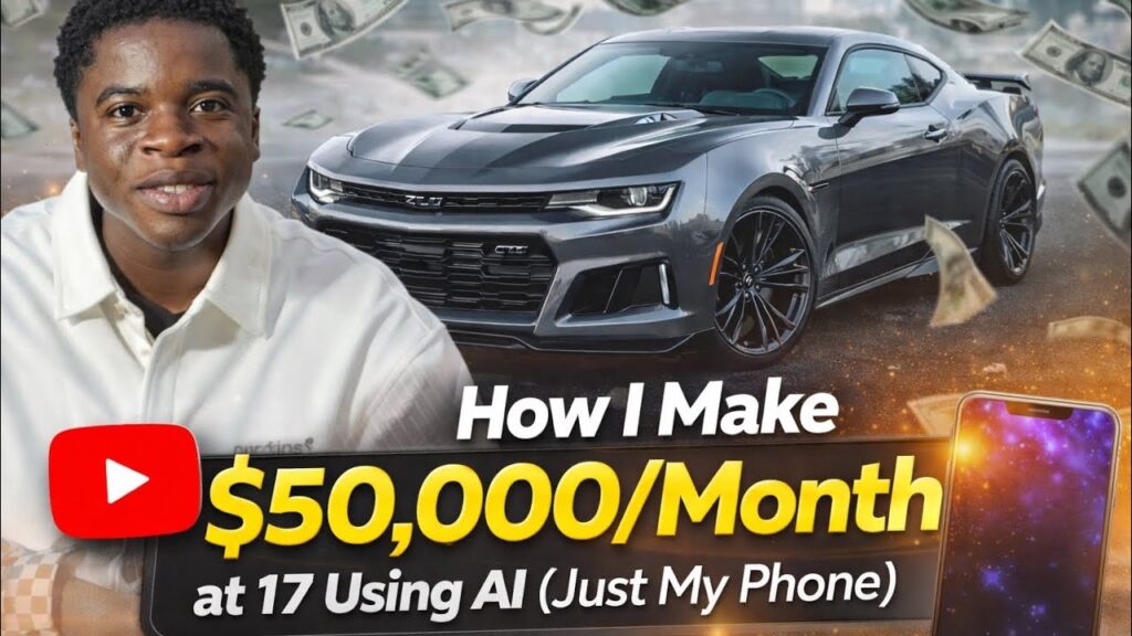 How I Make $50,000 Monthly At 17 Using AI (Just My Phone)