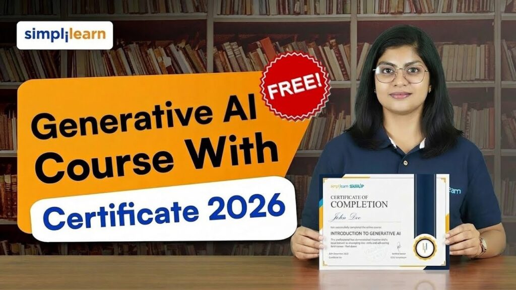 Free Generative AI Course With Certificate | Generative AI Tutorial For Beginners | Simplilearn