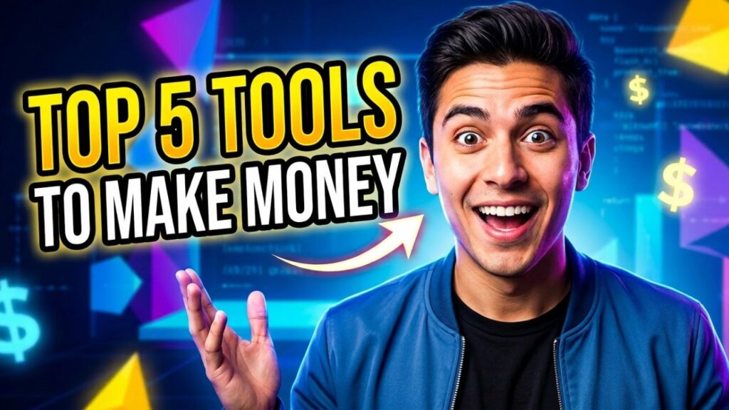Top 5 tools to make money with AI || how to make money  with  AI  || Ways to Make Money From Home