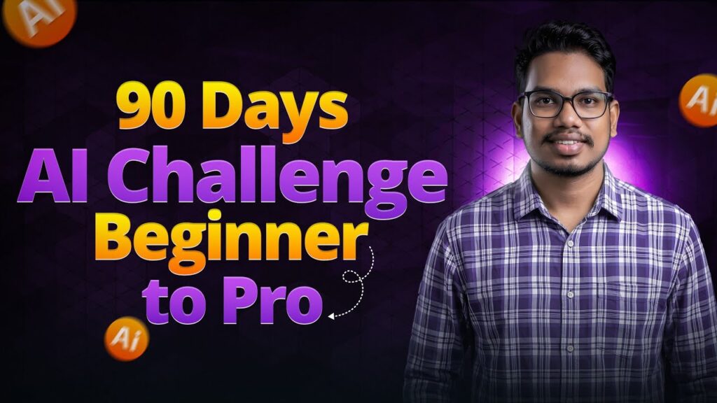 90 Days AI Challenge – Beginner to Pro | Complete AI Roadmap in Telugu | Learn AI Step by Step