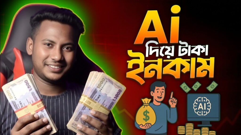 Ai দিয়ে টাকা ইনকাম 🤑 How to Make Money with AI in 2026 (3 Simple Ways!)
