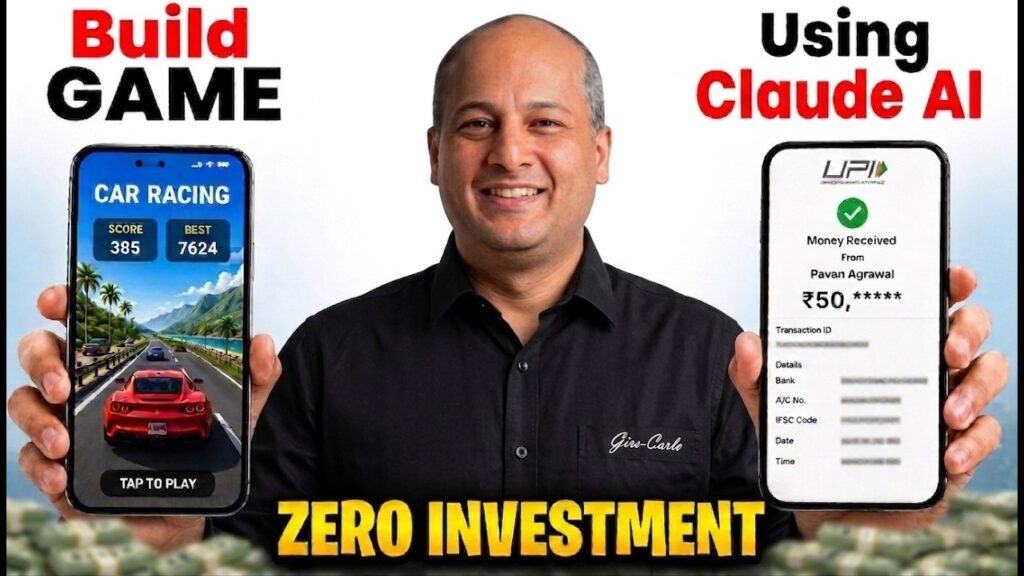 Build Mobile Gaming Apps Using Claude AI Make Money Online | Gaming App Kaise Banaye Free Me