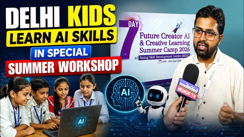 7-Day AI Workshop for Children in Delhi | Learning the Basics of Artificial Intelligence