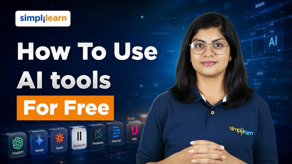 How To Use AI Tools For Free | 7 AI Tools Are Free And Insane | Top 7 Free AI Tools | Simplilearn