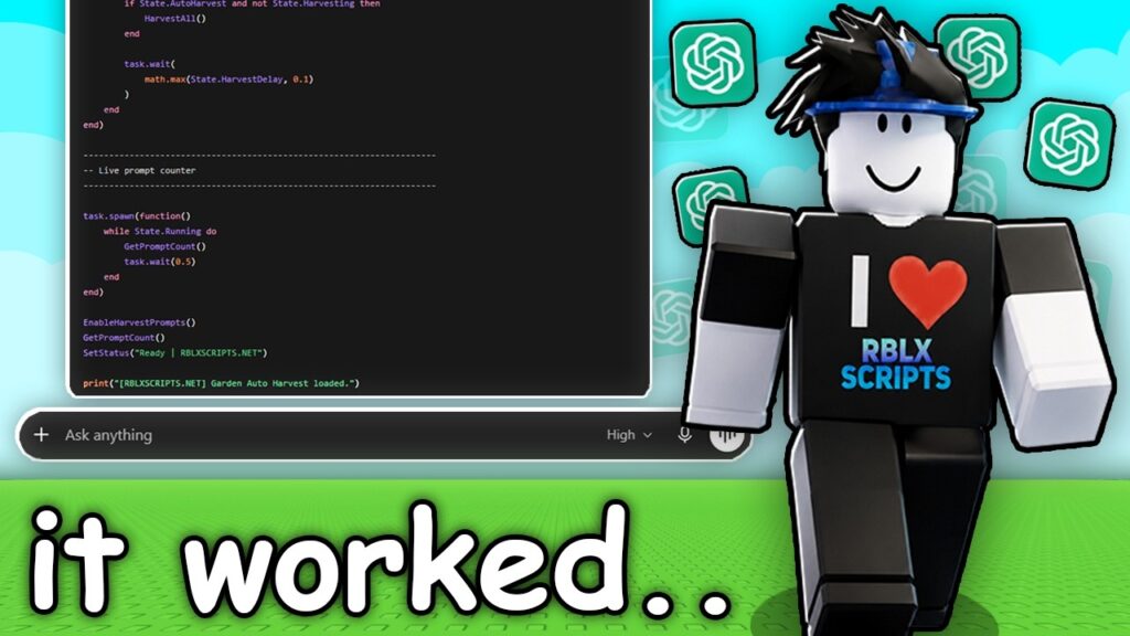 I Made AI Build Me a Roblox Script.. This Got Out of Hand!