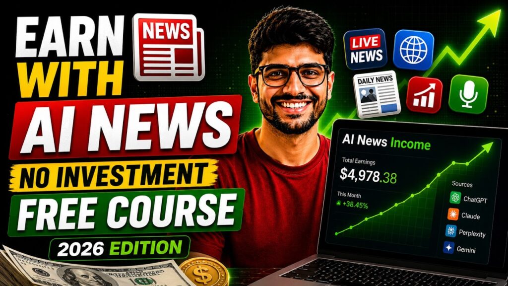 AI News Se Paise kaise? | AI News Business FREE Full Course 2026