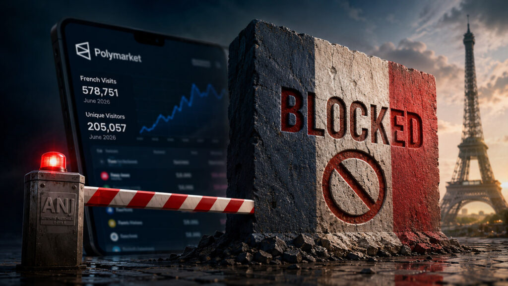 France blocked Polymarket after its transaction controls failed to stop 578,751 new French visitors Liam 'Akiba' Wright