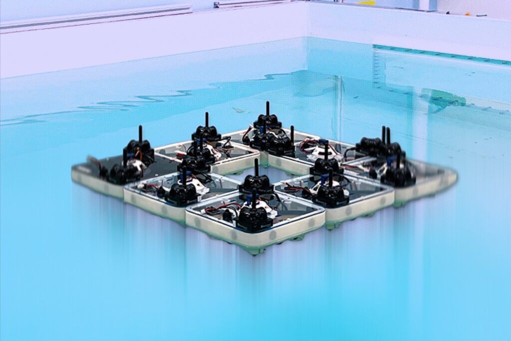 Tiny robot boats build floating structures | MIT News Tiny robot boats build floating structures | MIT News