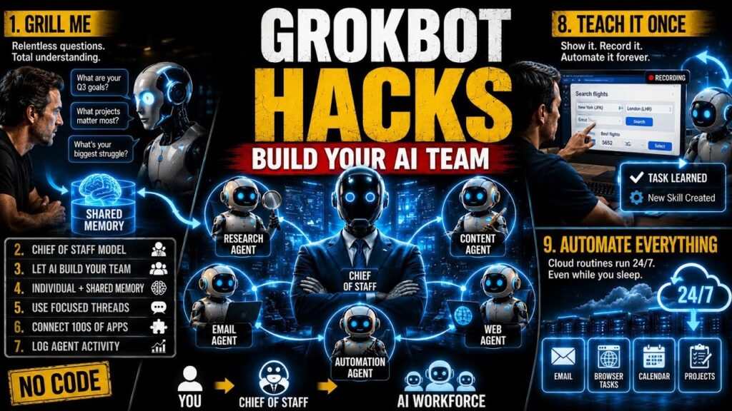 GrokBot Hacks That Turn AI Agents Into a REAL Workforce